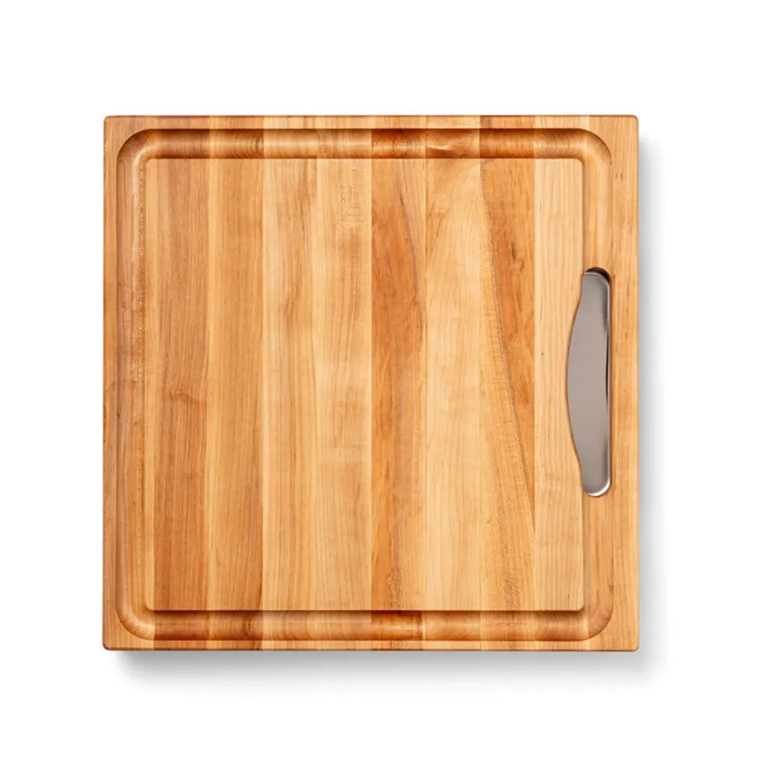 John Boos Maple Edge-Grain Cutting Board w/ Juice Groove & Handles, 2.25" Thick