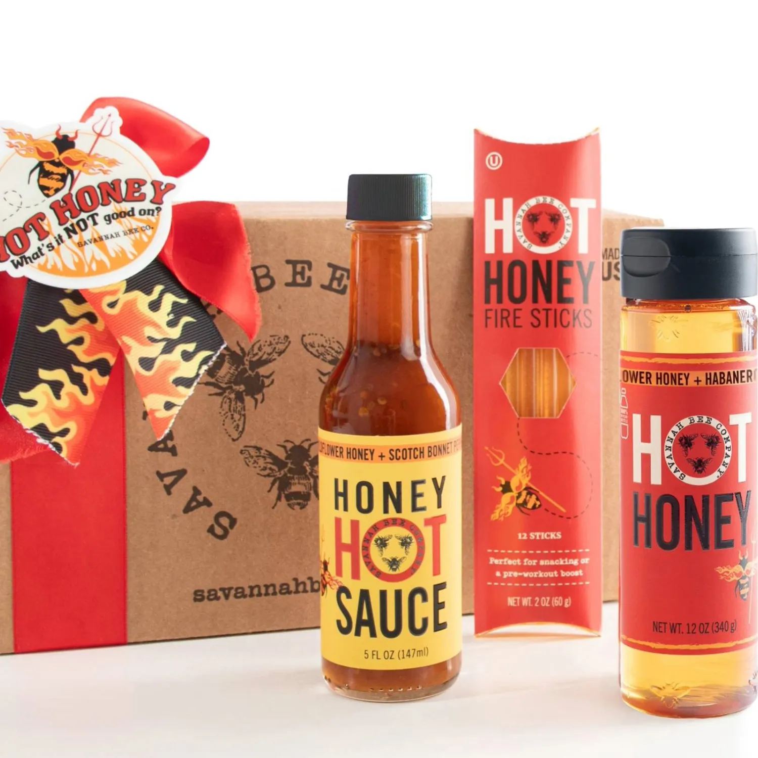 Savannah Bee Company Hot Honey Gift Set