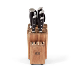 All-Clad 7-Piece Knife Block Set The ability to fit 4 steak knives, which I