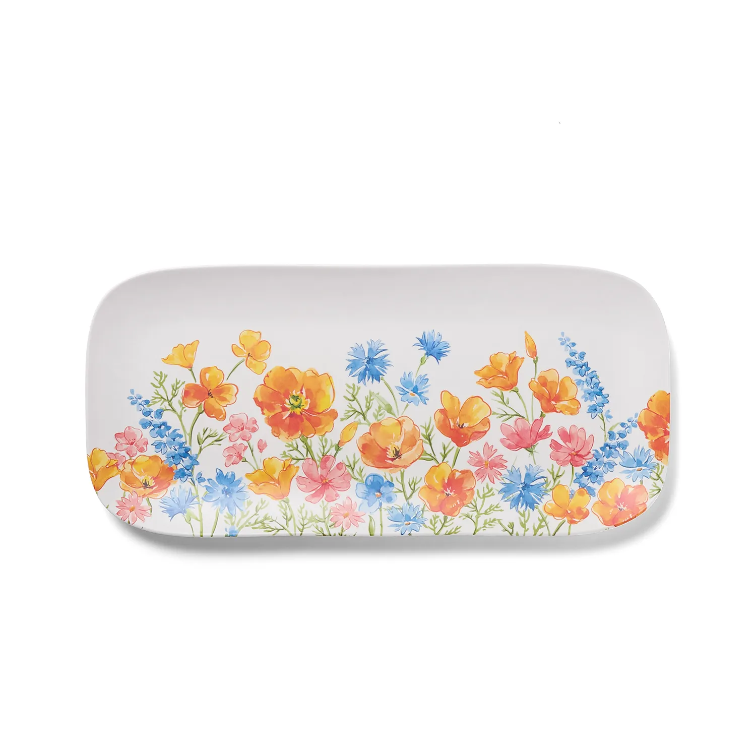 Sur La Table Wild Poppies Melamine Serve Platter
