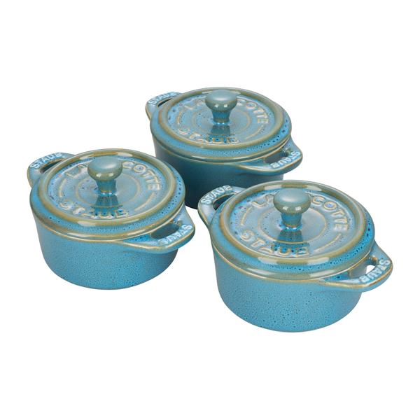 Staub Rustic Mini Cocottes, Set of 3