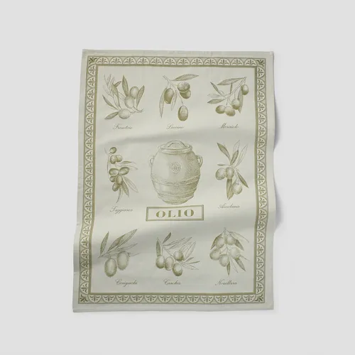 Sur La Table Olive Oil Jacquard Kitchen Towel