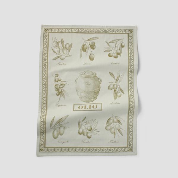 Sur La Table Olive Oil Jacquard Kitchen Towel