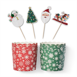 Sur La Table Holiday Cupcake Liners & Toppers