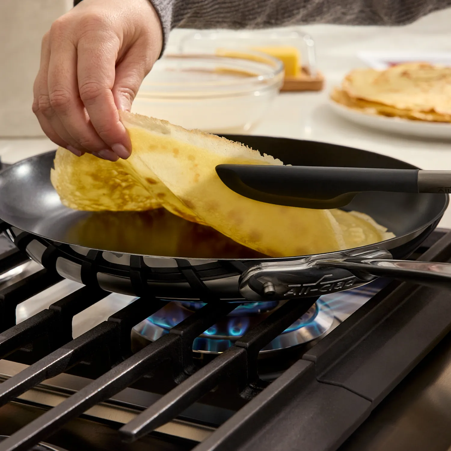All-Clad D3 Stainless Steel Pro Nonstick Crepe Pan, 11"