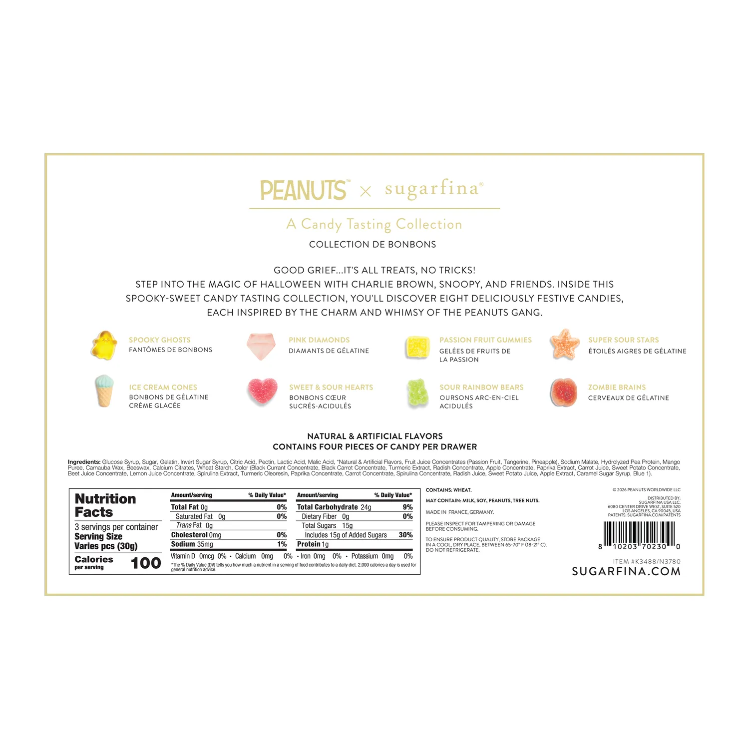 Sugarfina The Great Pumpkin Peanuts Tasting Collection