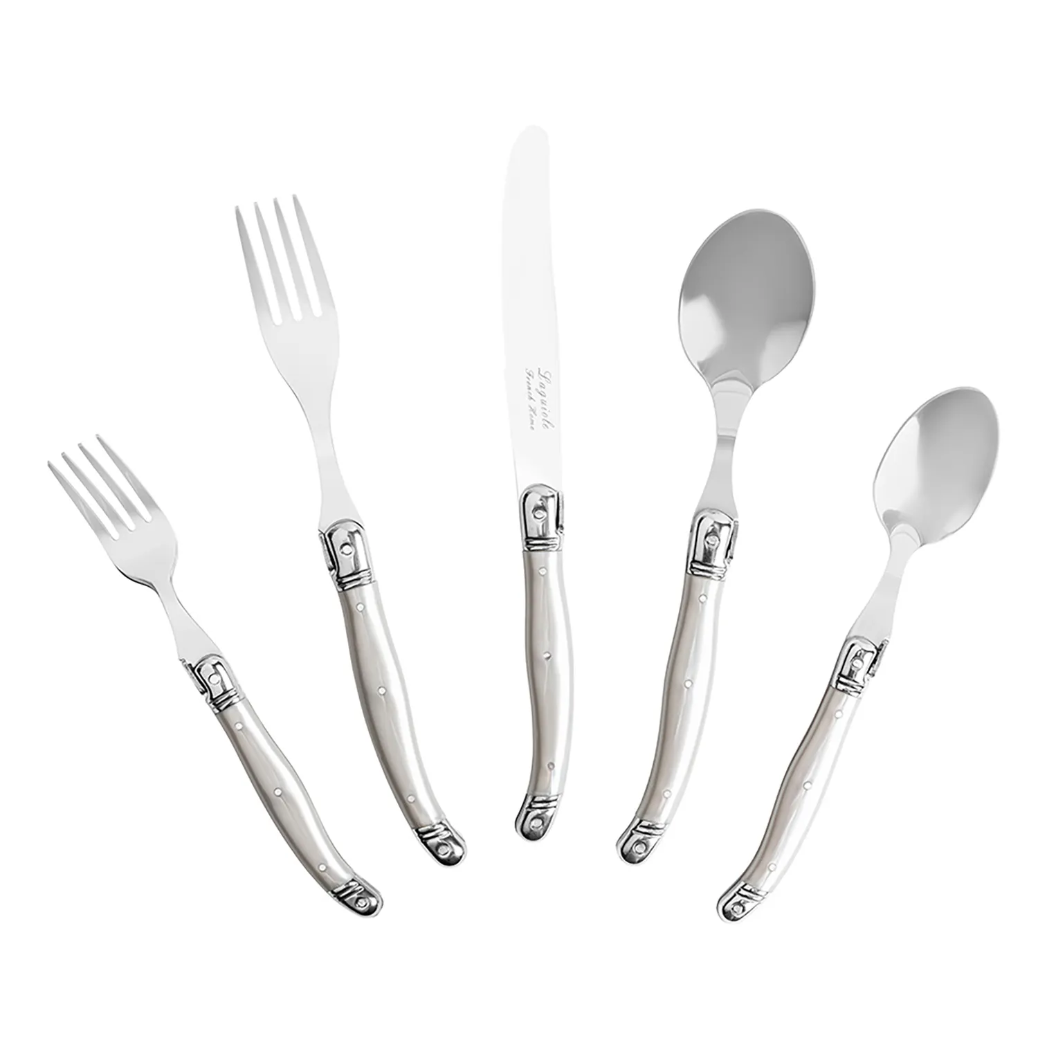 French Home Laguiole Stainless Steel Flatware, 20-Piece Set