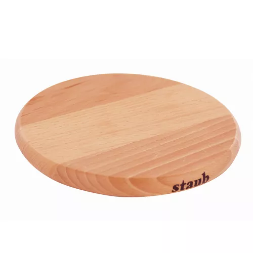 Staub Magnetic Round Wooden Trivet
