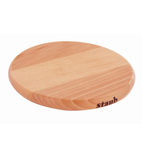 Staub Magnetic Round Wooden Trivet