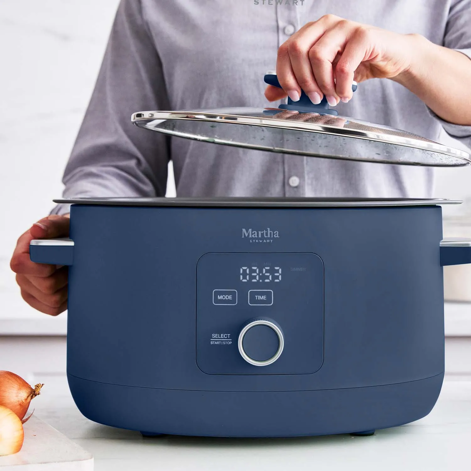 Martha Stewart by GreenPan Slow Cooker, 8qt.