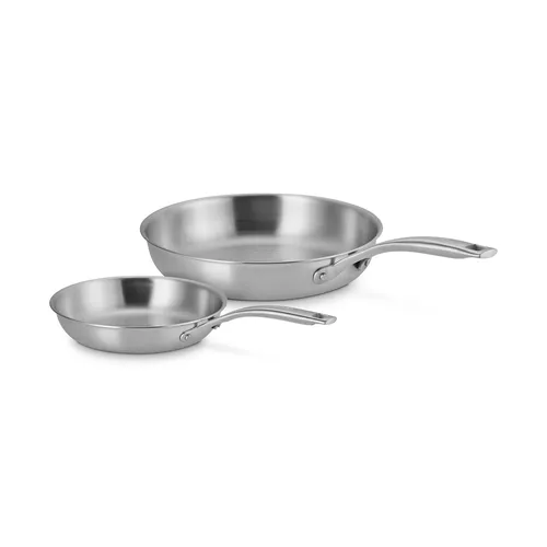 Le Creuset Essential Stainless Steel Set of 2 Skillets, 8" & 10"