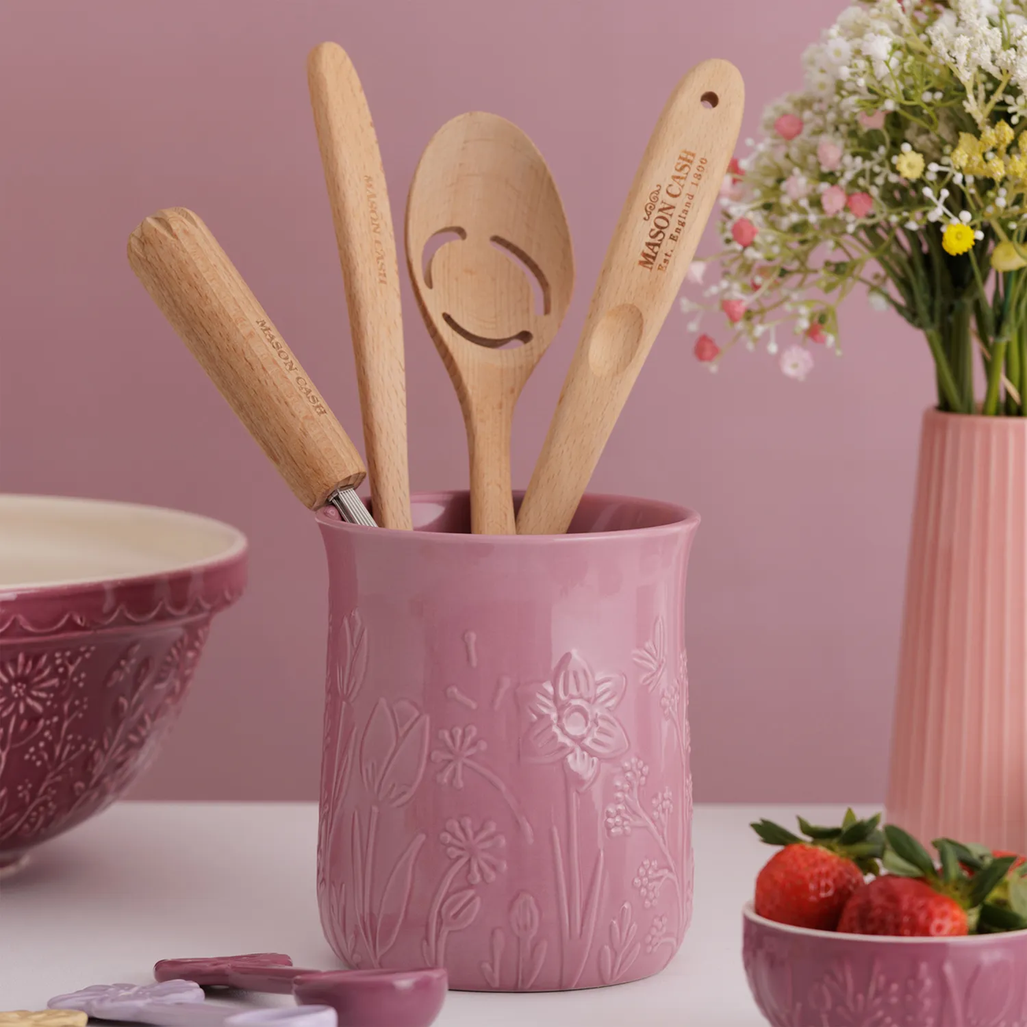 Mason Cash In the Meadow Utensil Jar