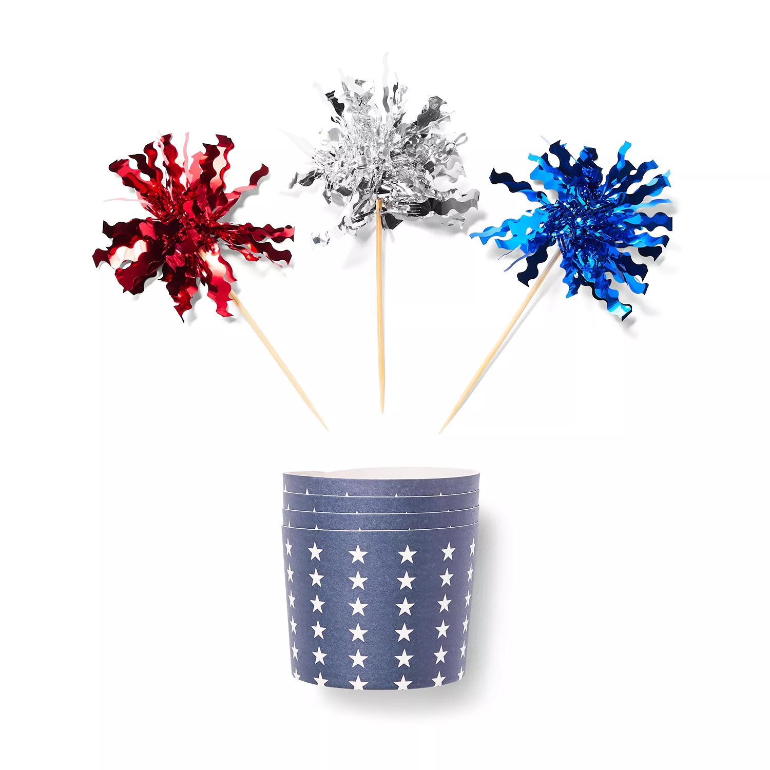 Sur La Table Firework Bake Cups with Toppers, Set of 24