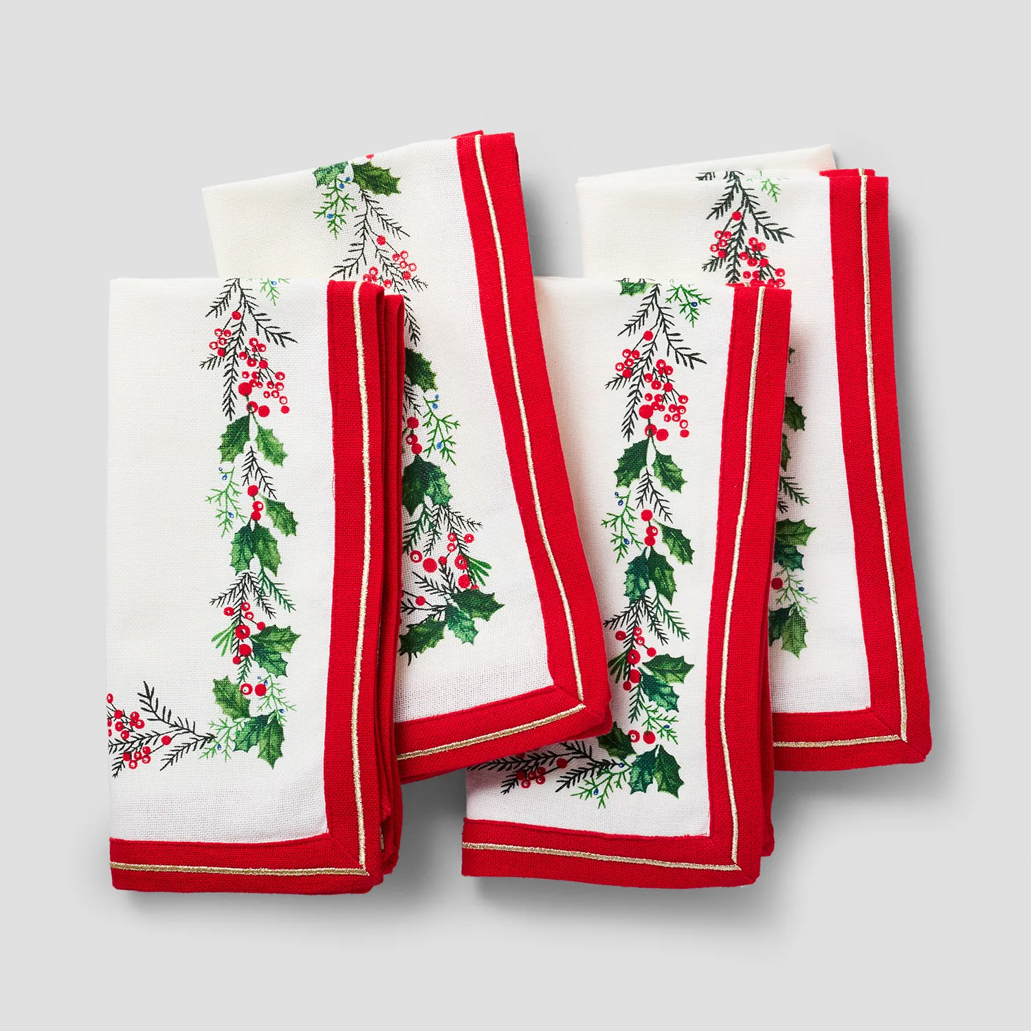 Sur la table Holly Napkins, Set of 4