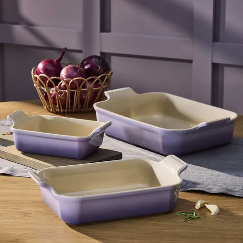 Le Creuset Heritage Stoneware 3-Piece Rectangular Baker Set