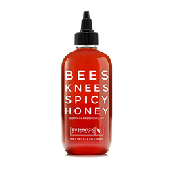 Bushwick Kitchen Bees Knees Spicy Honey Spicy Honey brings new life to cornbread, pizza, pita chips, Brussel sprouts and a variety of other basic foods