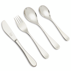 Zwilling J.A. Henckels Filou Children’s Flatware, 4-Piece Set This was his first set of utensils that is not plastic or silicone