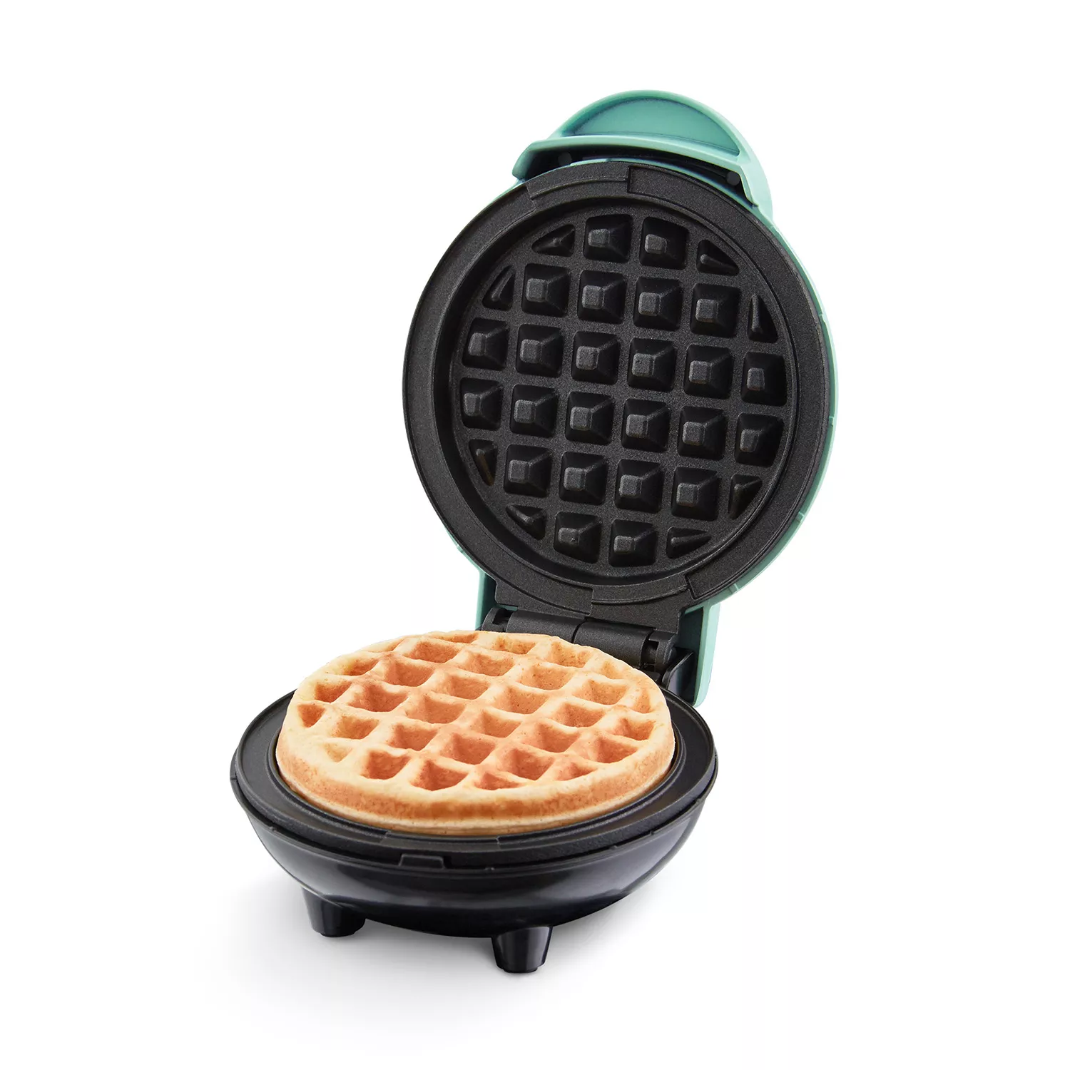 Dash 4 In. Aqua Mini Waffle Maker