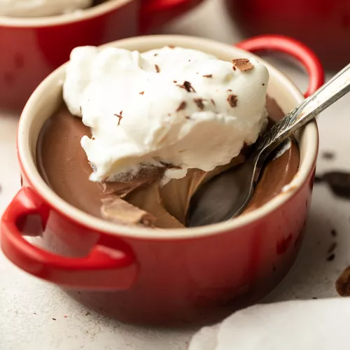 Duo-Tone Chocolate Pots de Creme