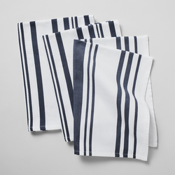 Sur La Table Striped Kitchen Towels, Set of 3 Seasonal Colors
