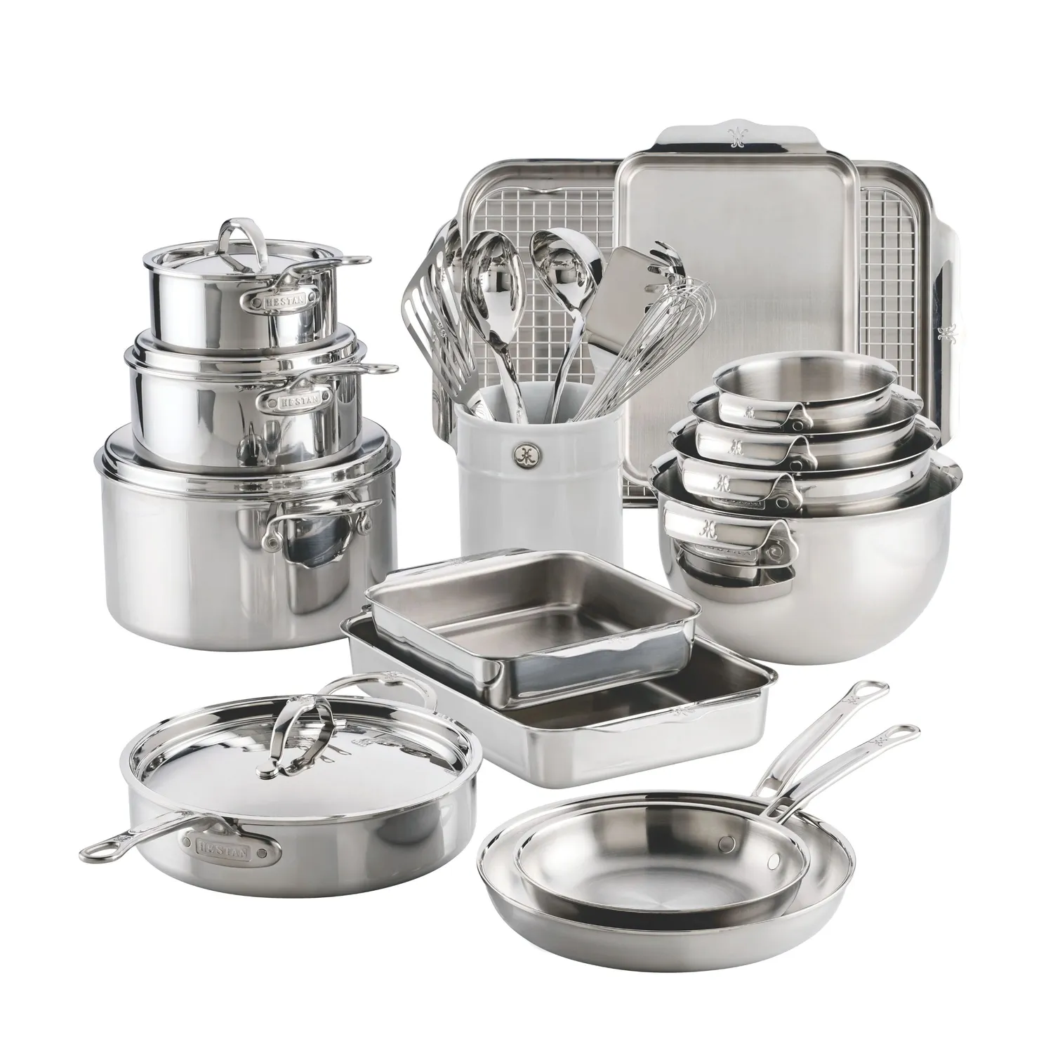 Hestan ProBond Luxe & Provisions Stainless Steel 27-Piece Cookware Set