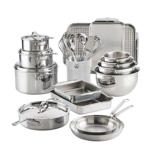 Hestan ProBond Luxe & Provisions Stainless Steel 27-Piece Cookware Set