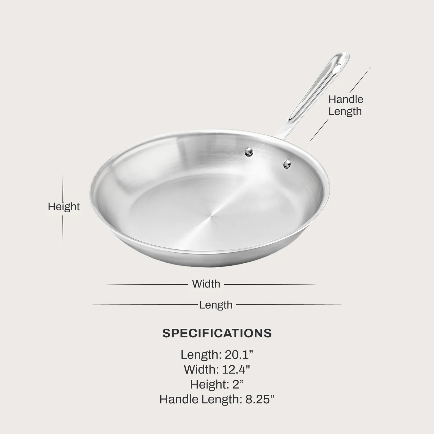 All-Clad D3 Stainless Steel Skillet