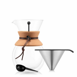 Bodum Double-Wall Pourover Coffee tastes wonderful and the double-wall really keeps it hot