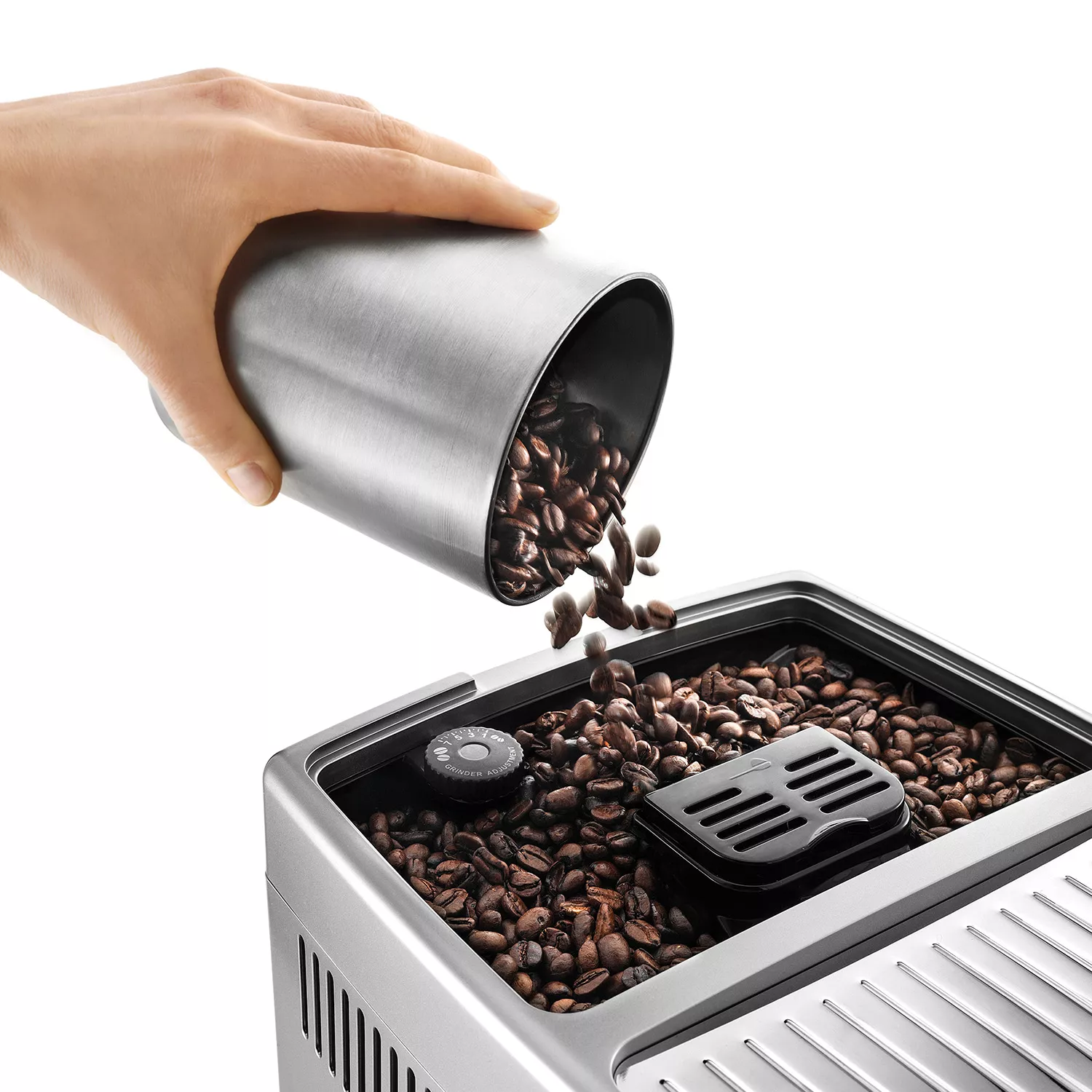 Cafenet - DINAMICA DeLonghi Titanium - Machine café grains - Garantie 3 ans