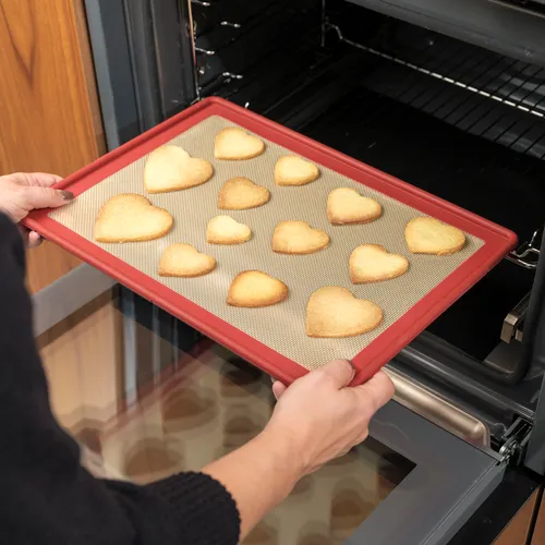 NoStik Edged Reinforced Silicone Full-Size Baking Mat