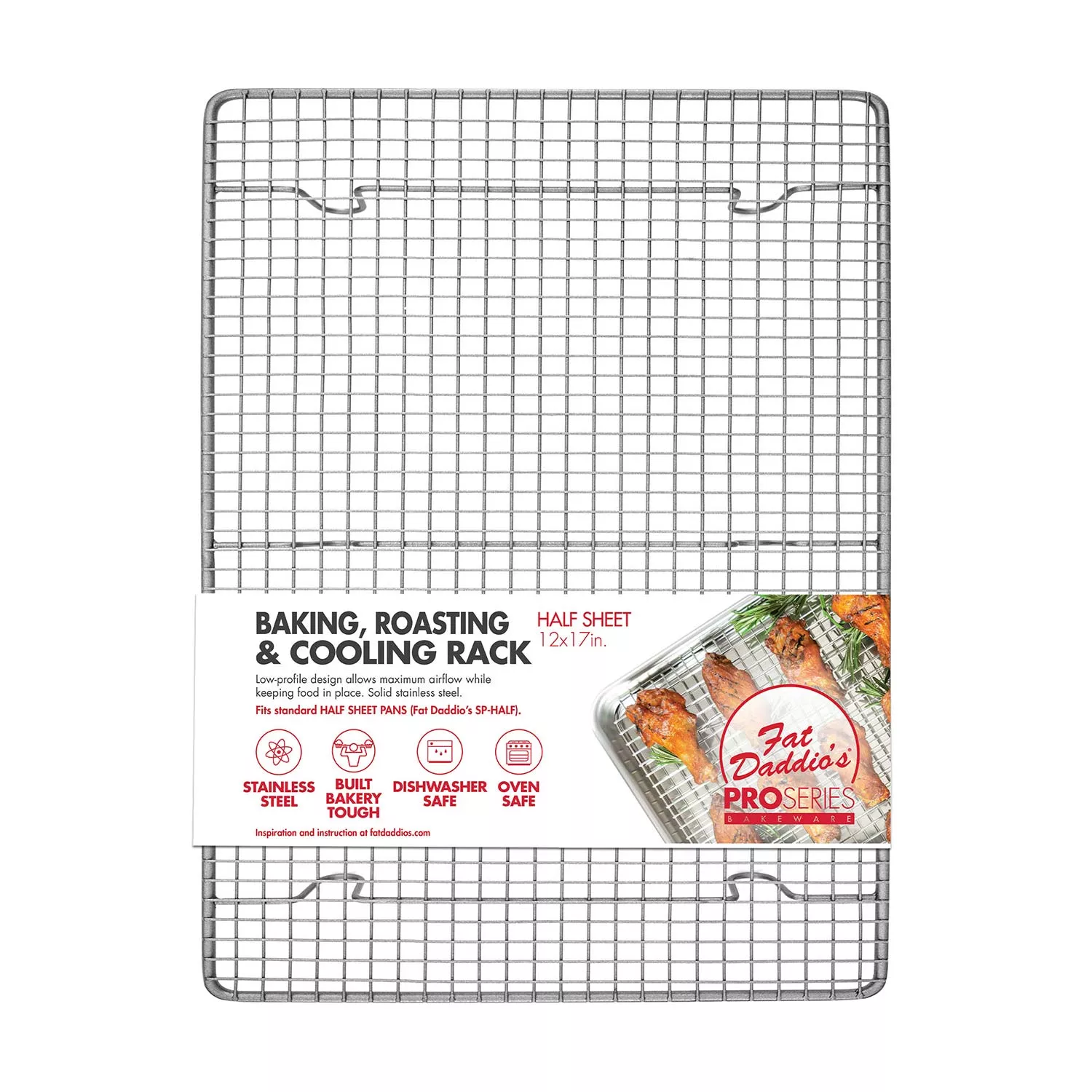 Last Confection Stainless Steel Baking & Cooling Wire Rack-8-1/2 x 12  Fits Quarter Sheet Pan