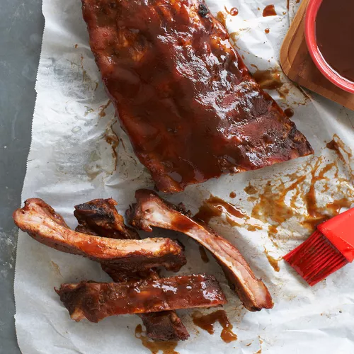 Bourbon-Brown Sugar Glazed Baby Back Ribs