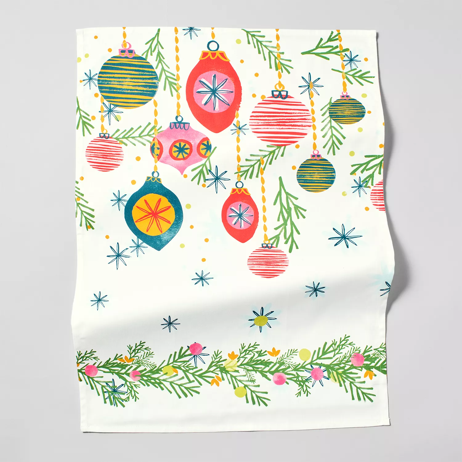 Sur la Table Merry Christmas Jacquard Kitchen Towel