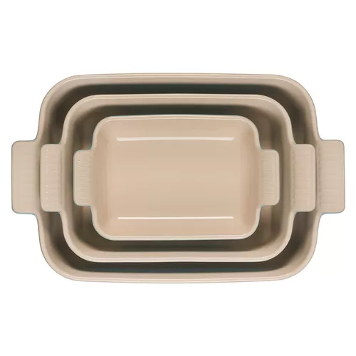 Le Creuset Heritage Stoneware 3-Piece Rectangular Baker Set