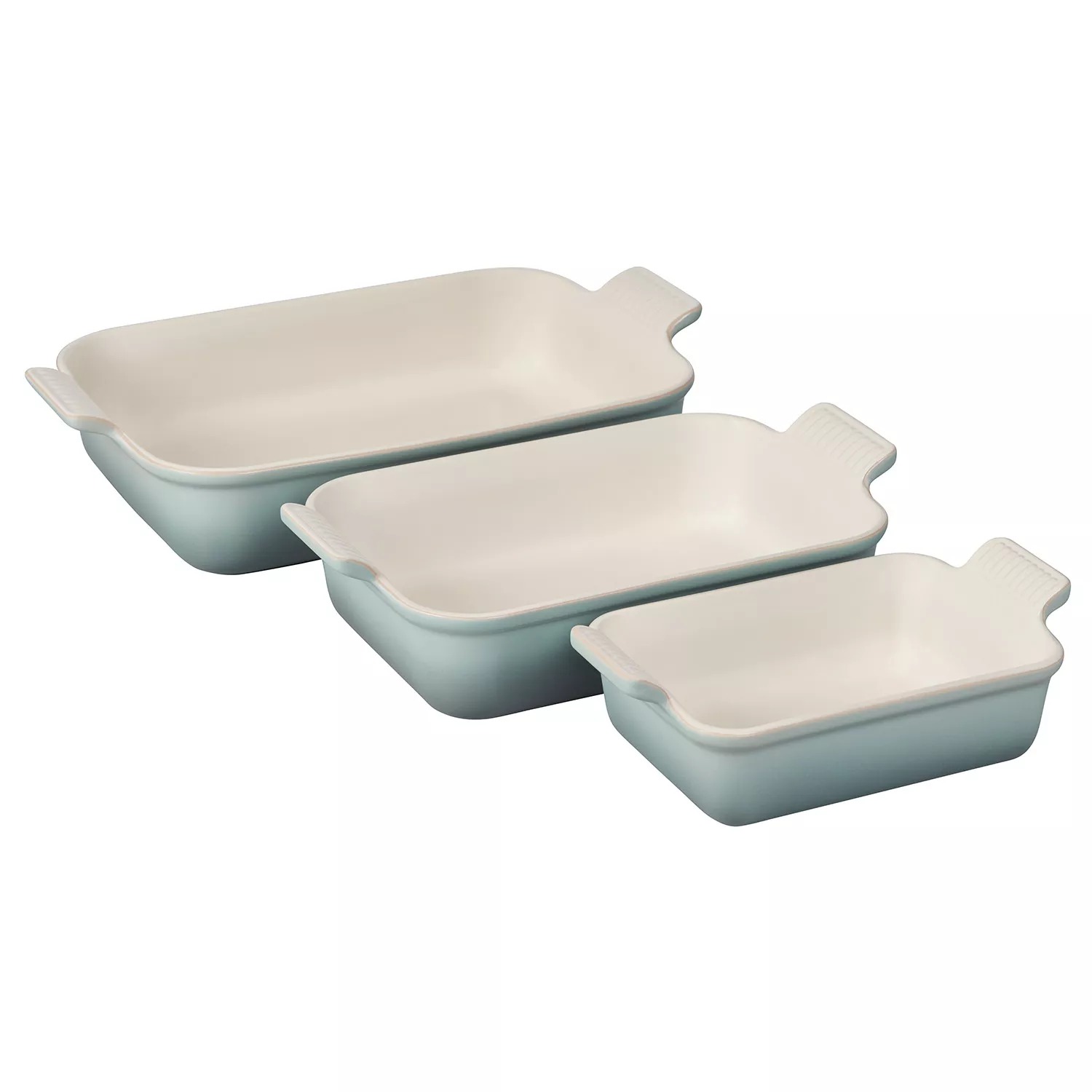 Le Creuset Stoneware Rectangular Dish with Platter Lid, 14 3/4 X 9