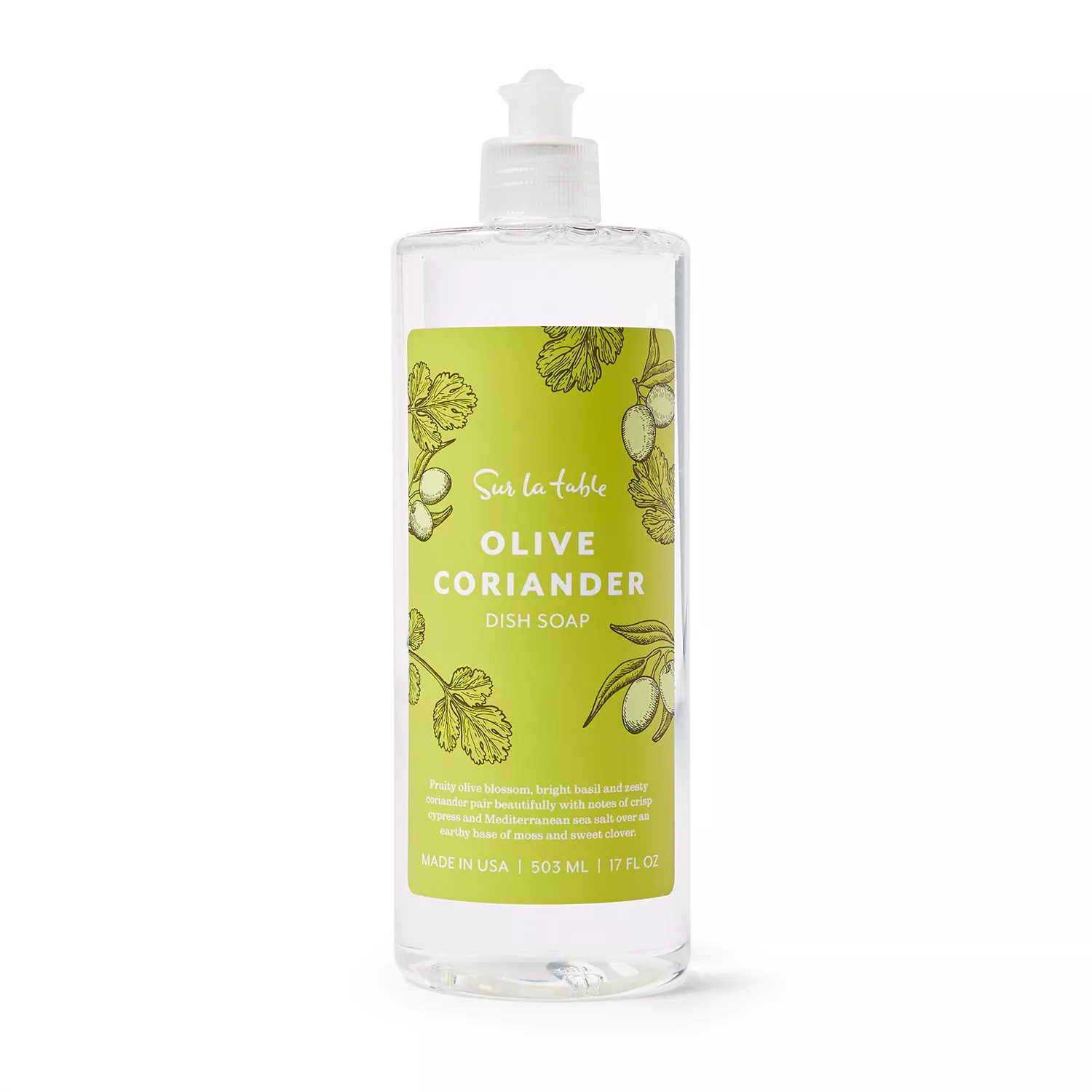 Sur La Table Olive Coriander Dish Soap, 17 oz.