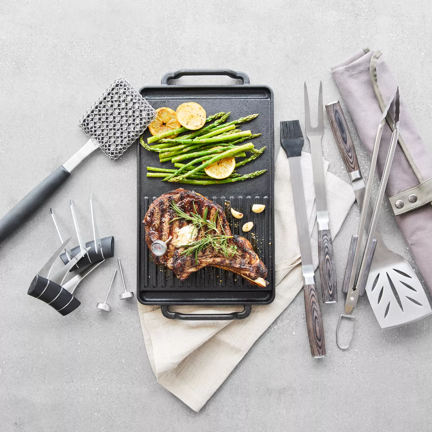 Sur La Table Cast Iron Grill Griddle 