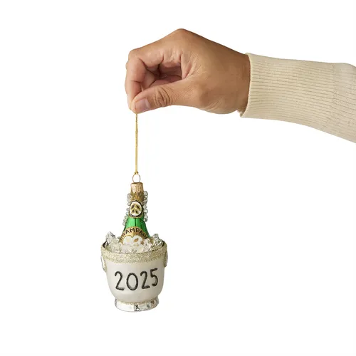 Sur La Table Champagne Ice 2025 Ornament