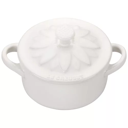 Le Creuset Petite Cocotte with Flower Lid, 8 Oz.