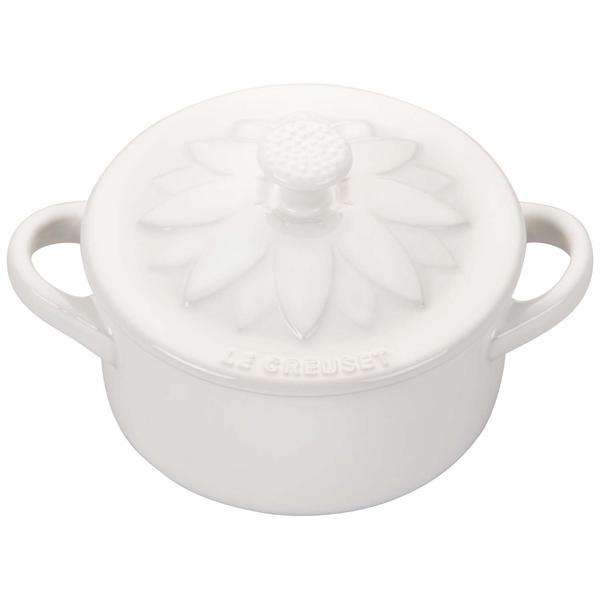 Le Creuset Petite Cocotte with Flower Lid, 8 Oz.