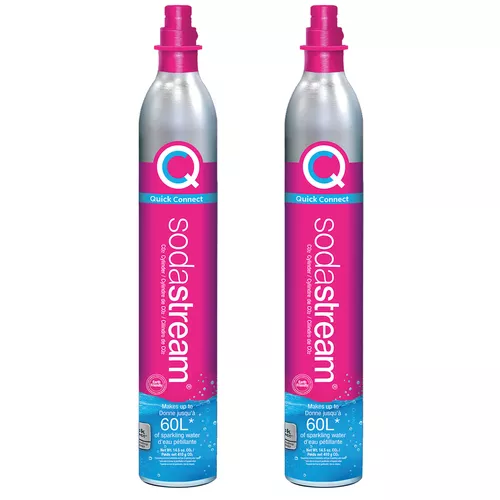 SodaStream Pink CO2 Cylinder, Set of 2