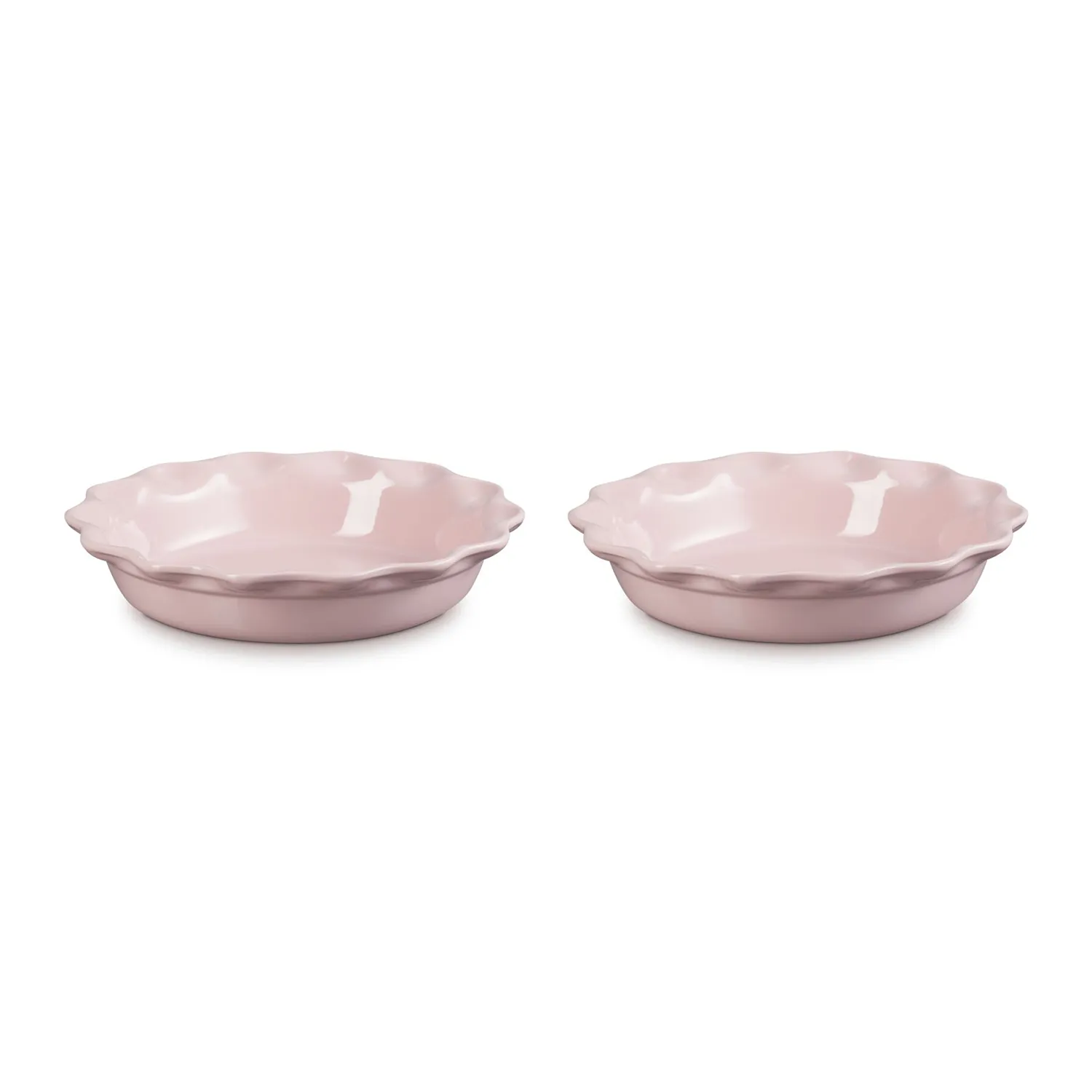Le Creuset Heritage 2-Piece Fluted Pie Dish Set, 9"