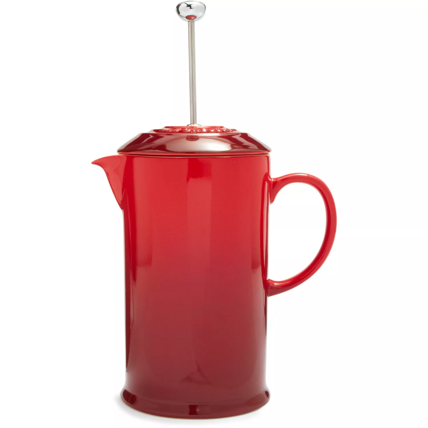 Le Creuset Stoneware French Press Red
