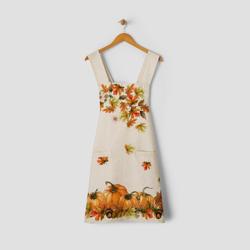 Sur La Table Pumpkin Leaves Smock Apron
