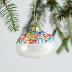 Sur La Table Fruit Cereal Glass Ornament, 2.5"