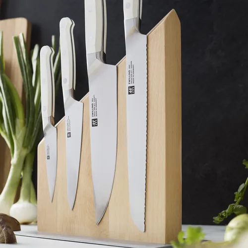 Zwilling Pro Le Blanc 5-Piece Magnetic Easel Knife Block Set