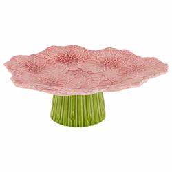 Bordallo Pinheiro Maria Flor Cake Stand, 11"