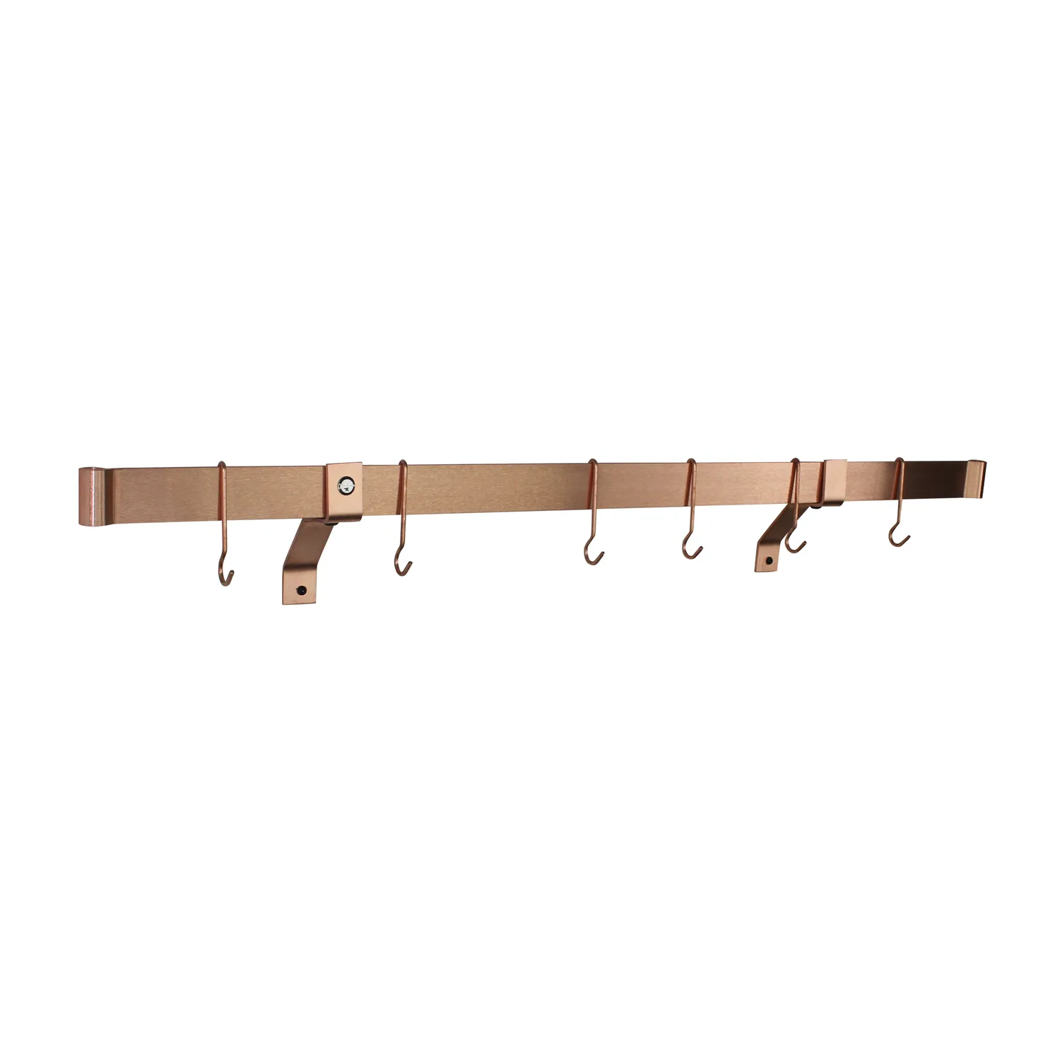 Enclume Brushed Copper Rolled End Wall Racks