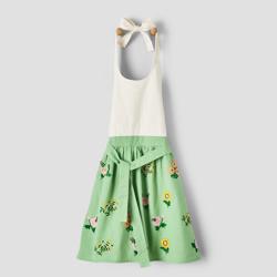 Sur La Table Floral Embroidered Apron