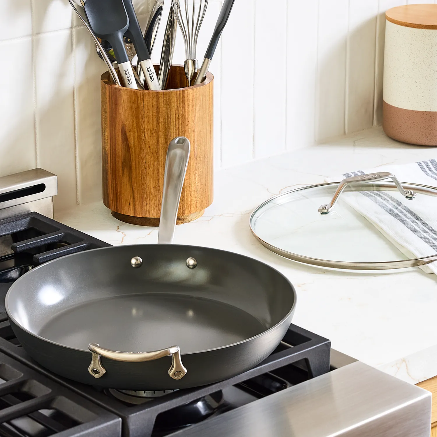 All-Clad HA1 Ceramic Nonstick Skillet with Lid